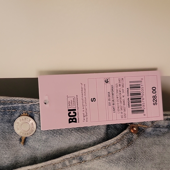 NWT Light Blue Wild Fable Distressed Overalls - Picture 6 of 9